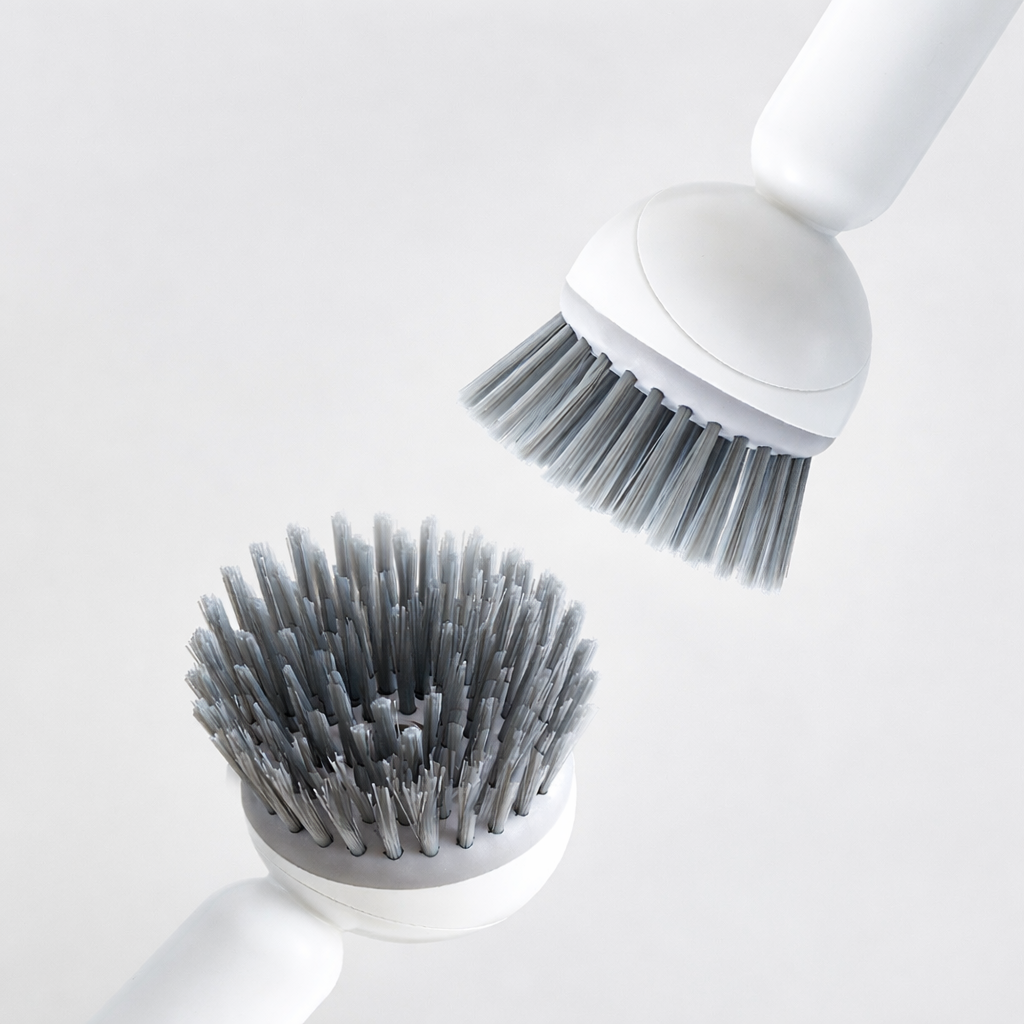 Liquid Dispensing Rotating Kitchen Brush